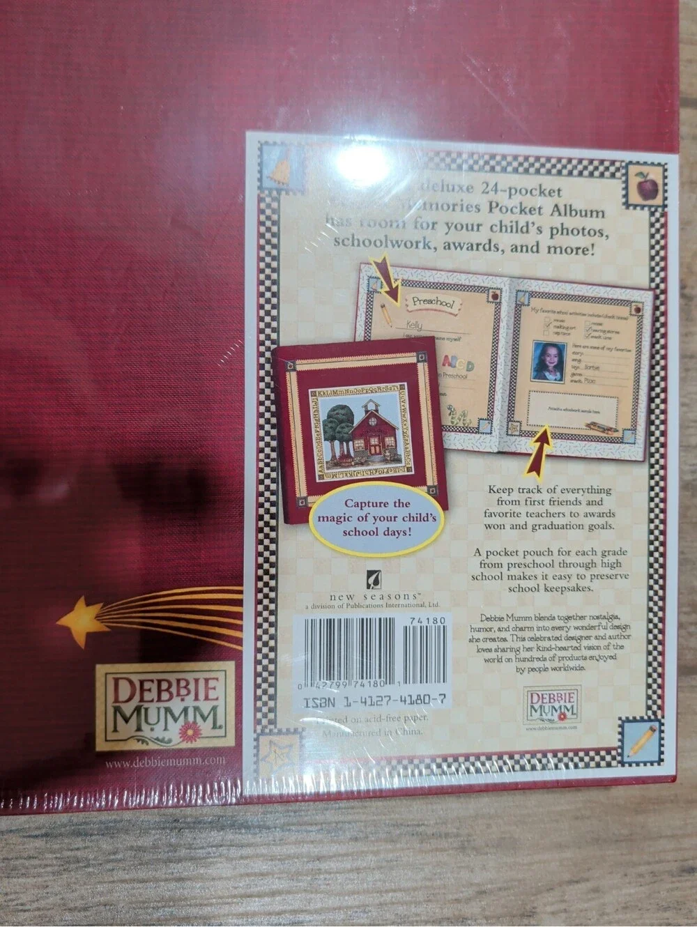 Debbie Mumm SCHOOL MEMORIES POCKET Scrapbook ALBUM Sealed